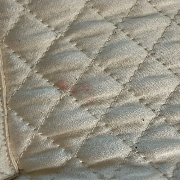 Vintage Saks Fifth Avenue Quilted Silk Bomber Jacket 90s Ivory Cream Women’s M - Picture 14 of 14